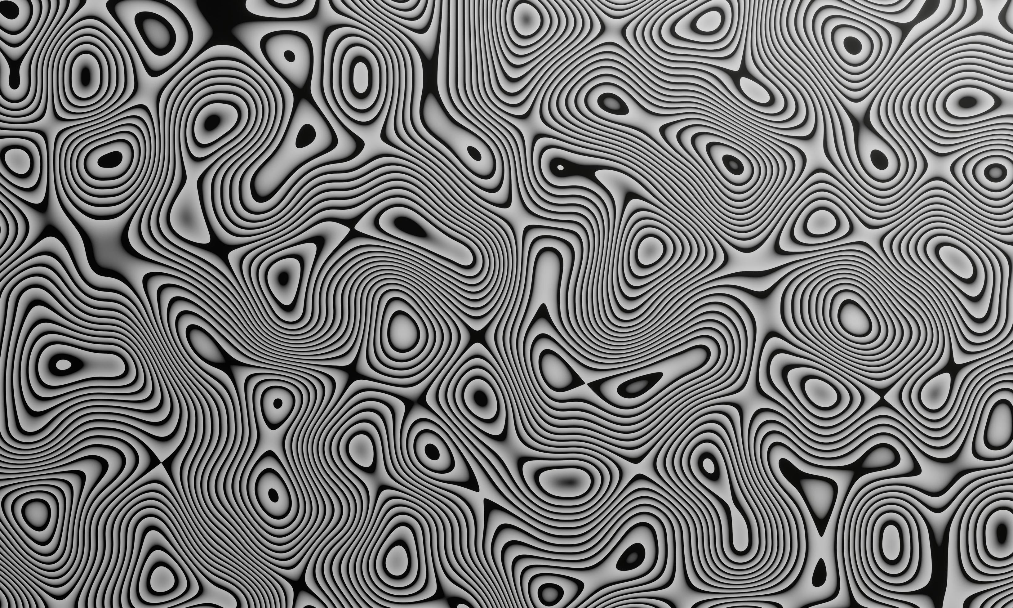 Black and white Damascus steel knife material texture use for