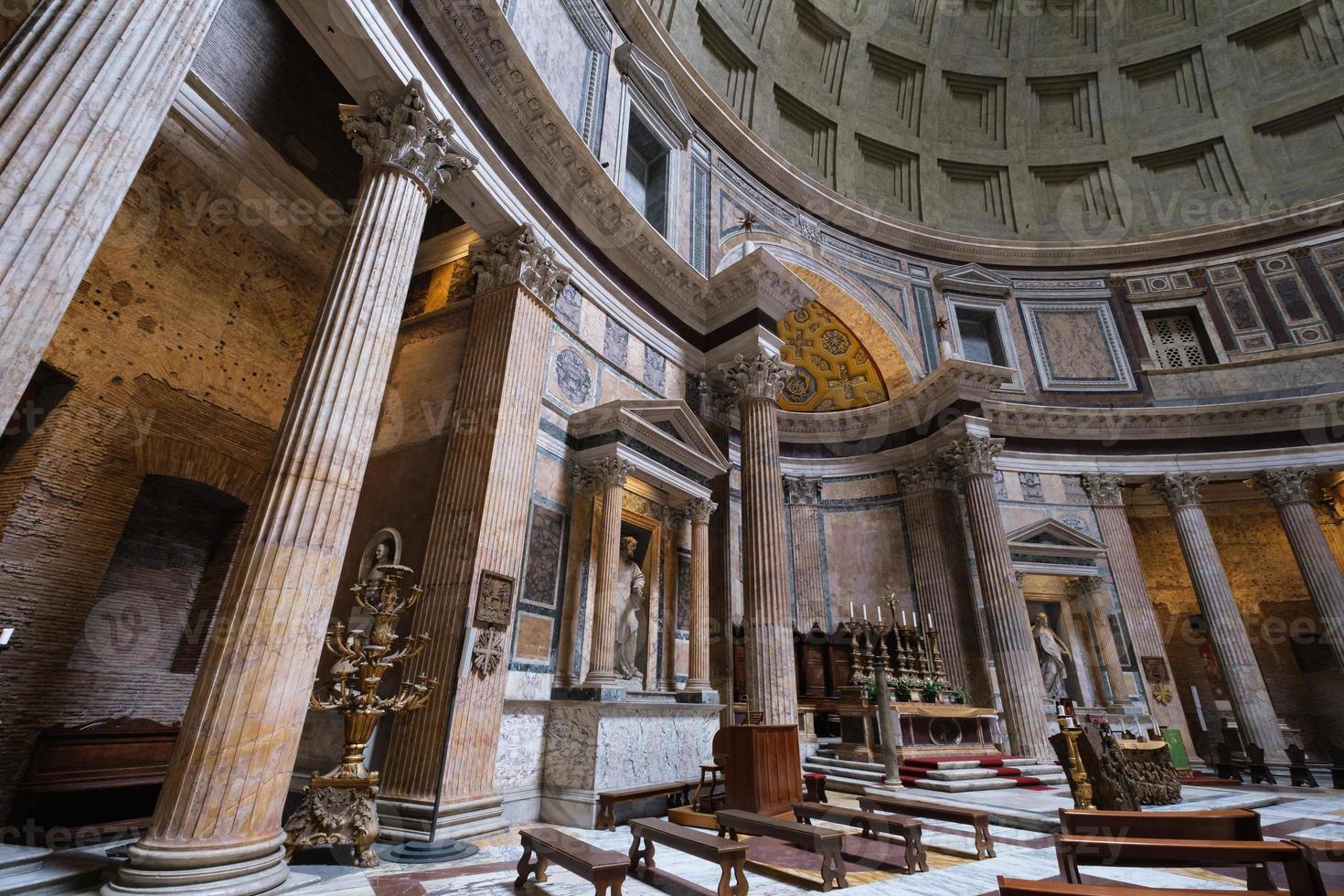 panteón iglesia interior roma lazio italia foto