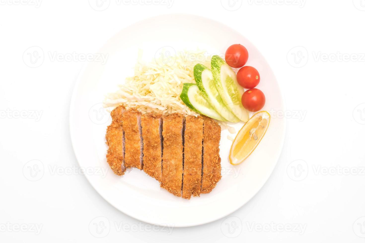 Japanese deep fried pork cutlet photo