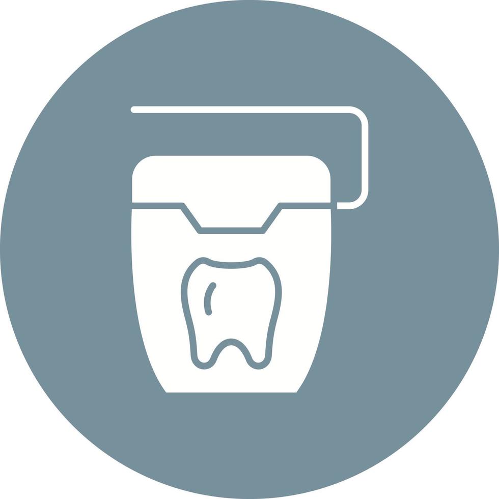 Dental Floss Glyph Icon vector