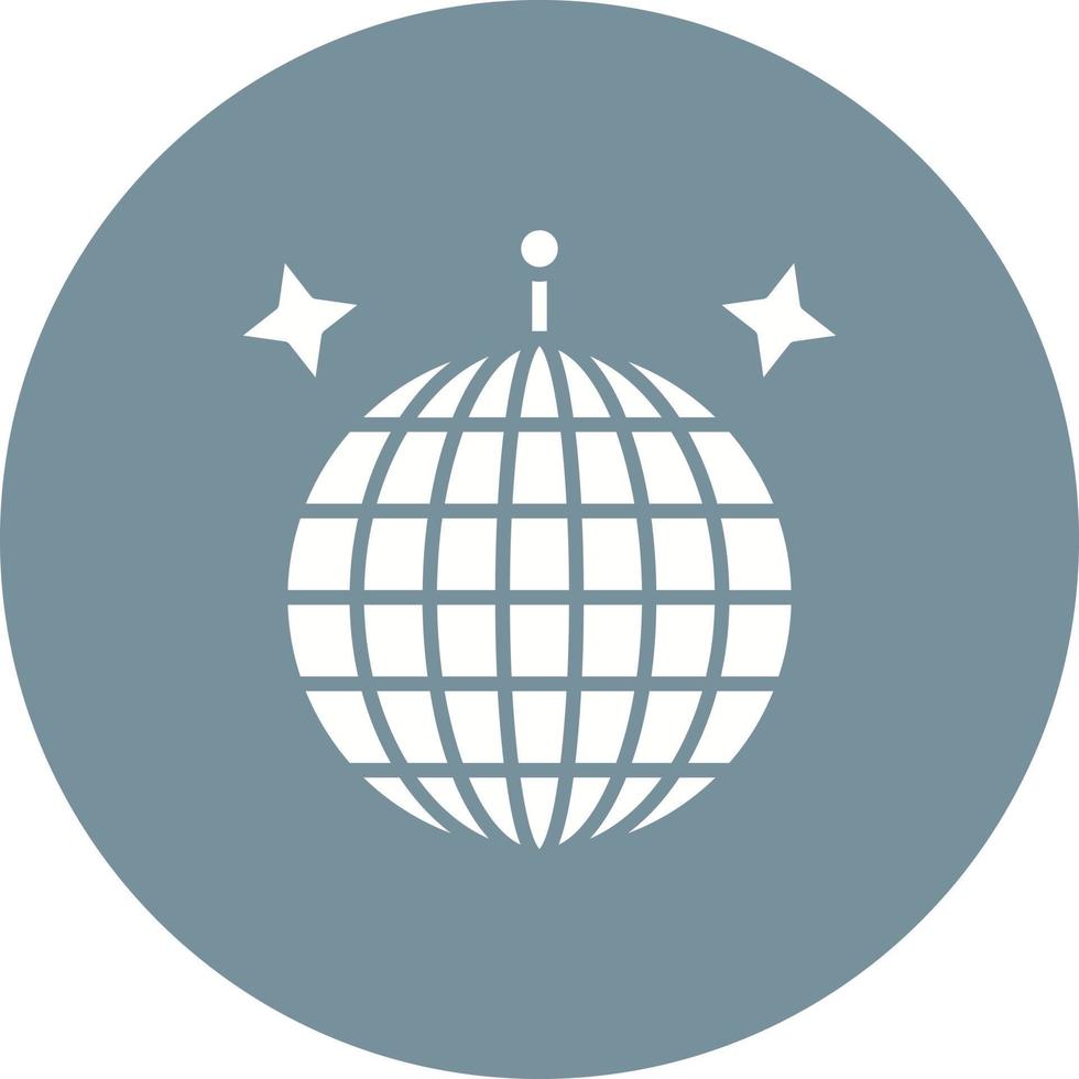 Disco Ball Glyph Icon vector