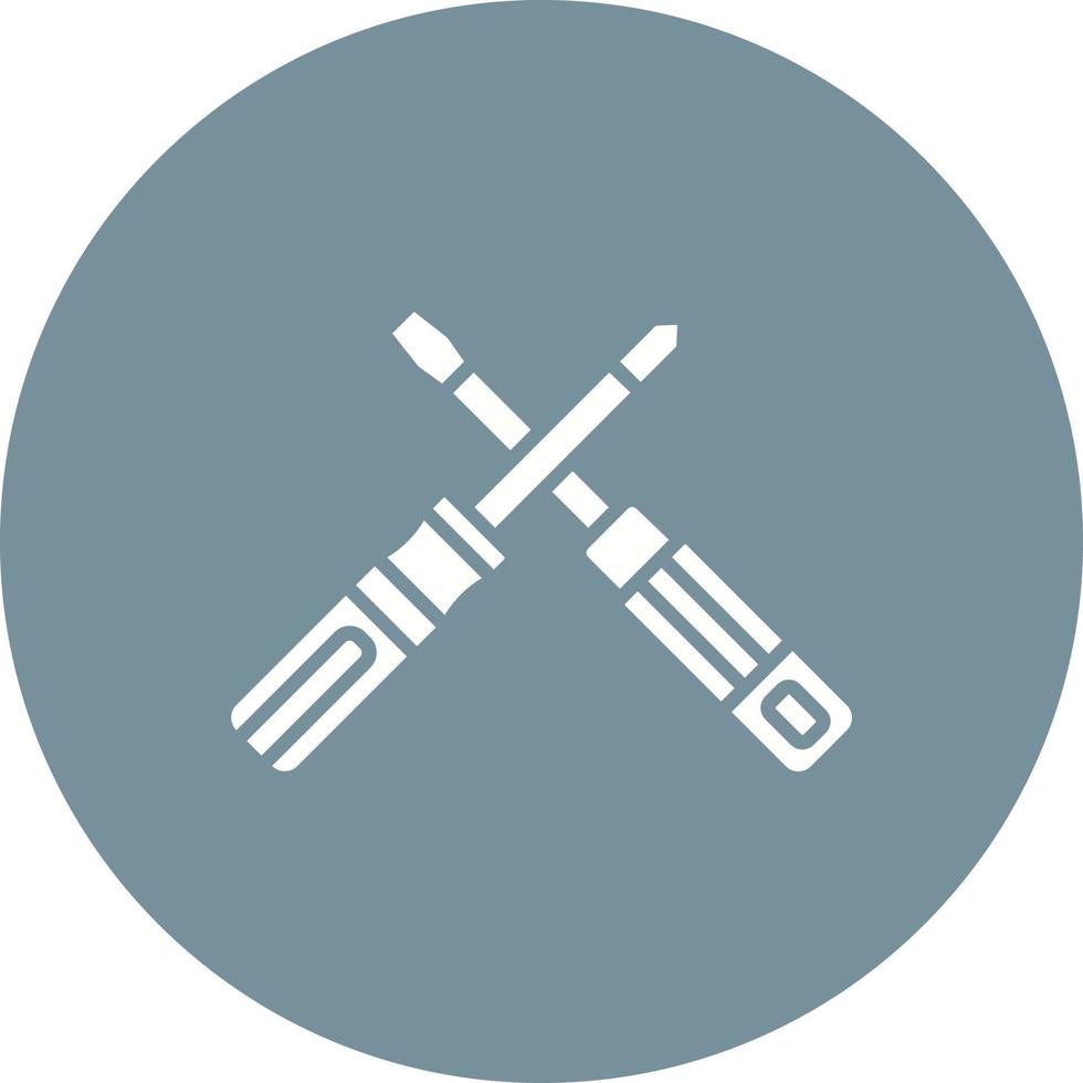 Screwdriver Glyph Icon vector