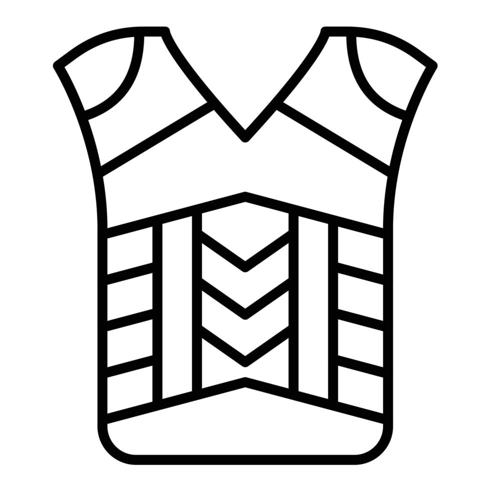 Armor Line Icon vector