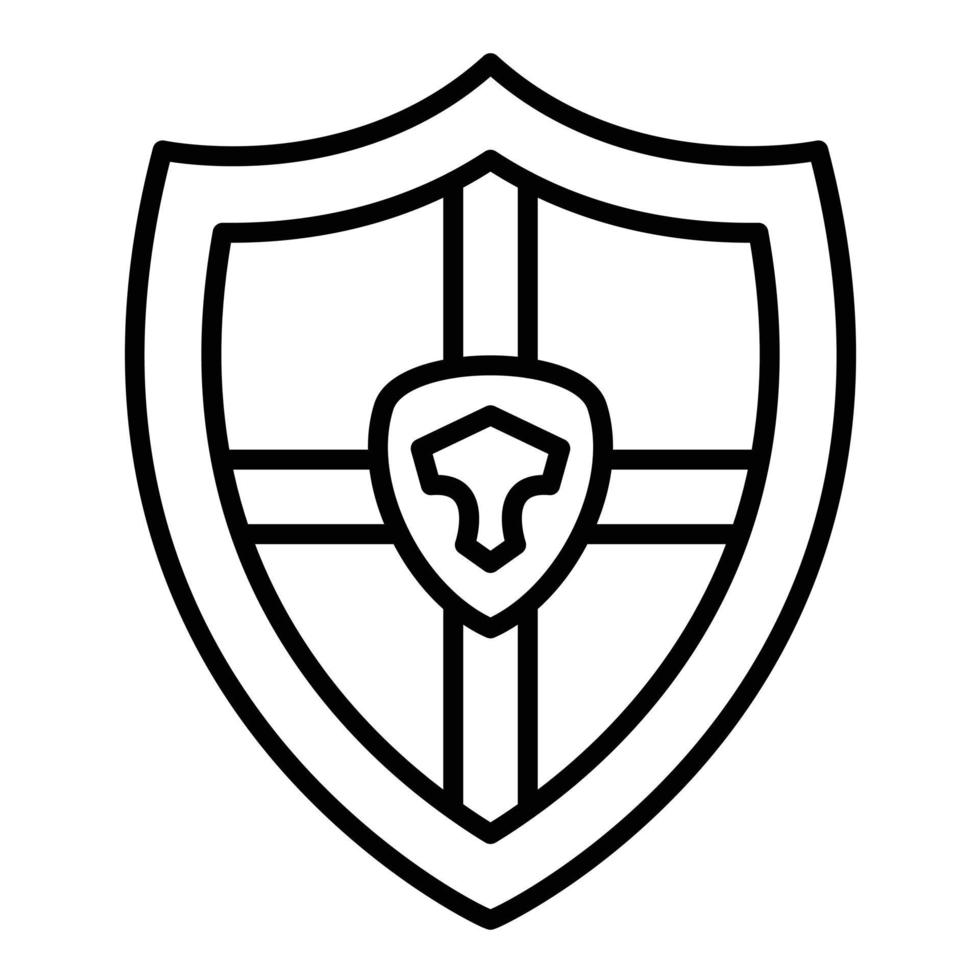 Shield Line Icon 6669387 Vector Art at Vecteezy