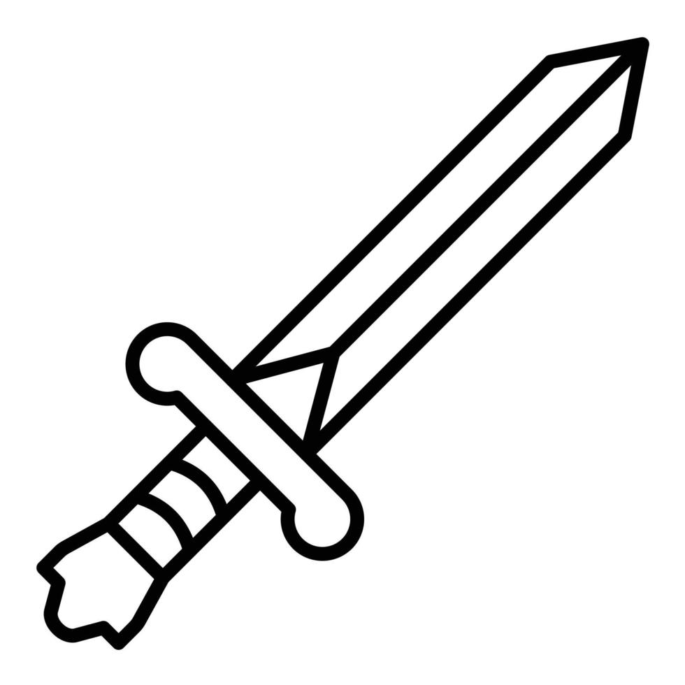 Sword Line Icon vector