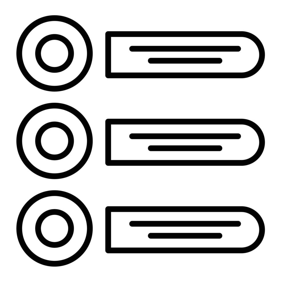 Prioritize Line Icon vector