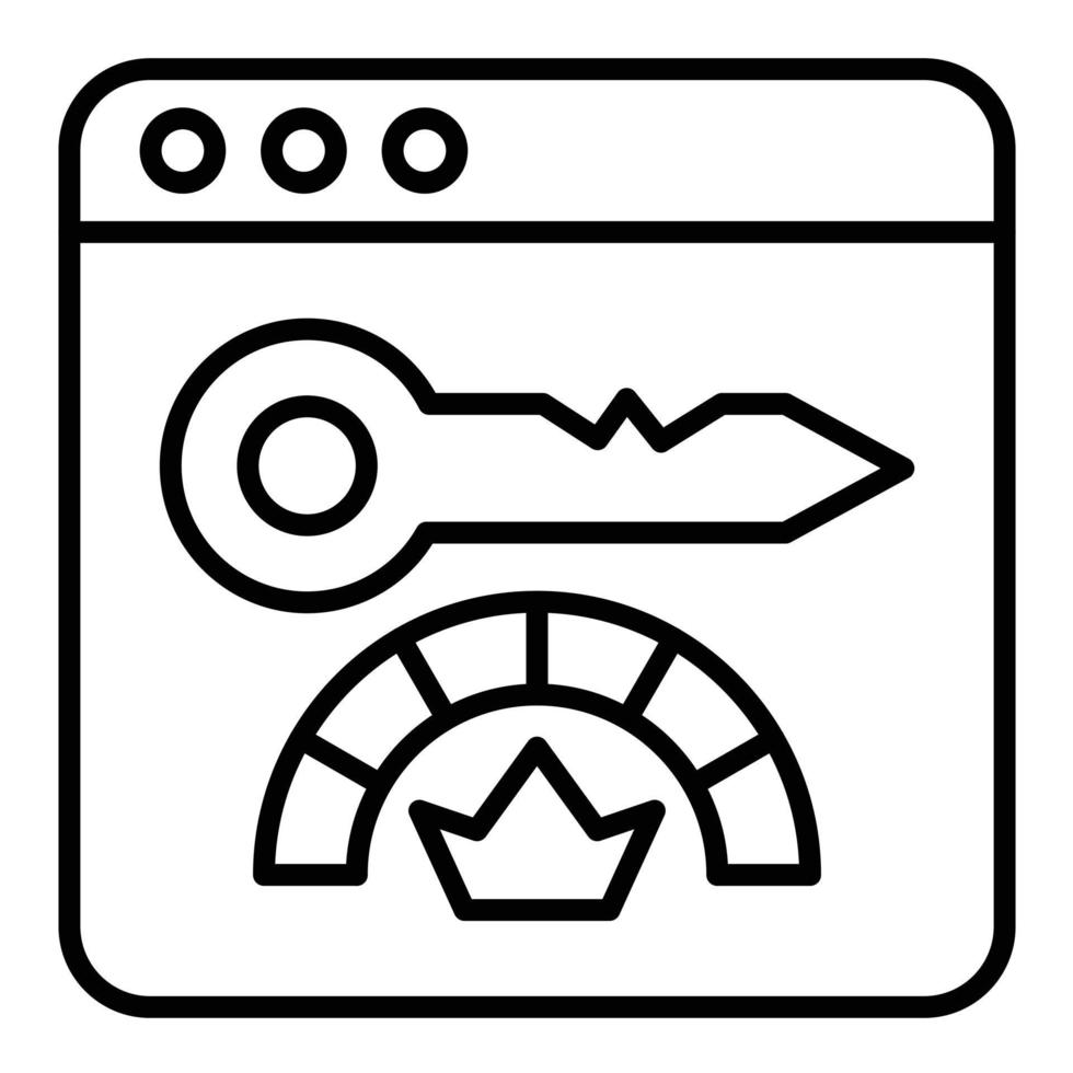 KPI Line Icon vector