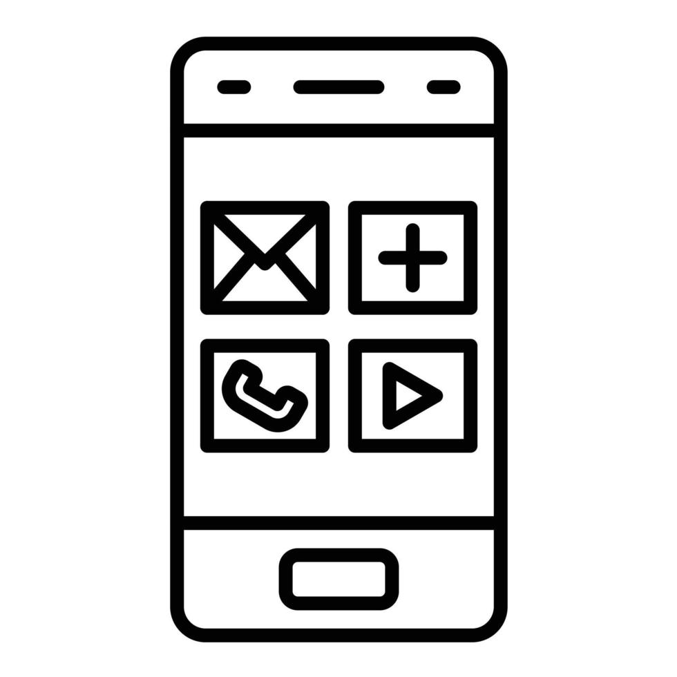 Smartphone Line Icon vector