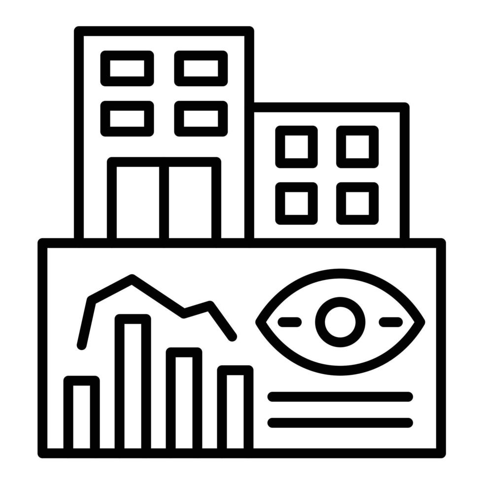 Company Vision Line Icon vector