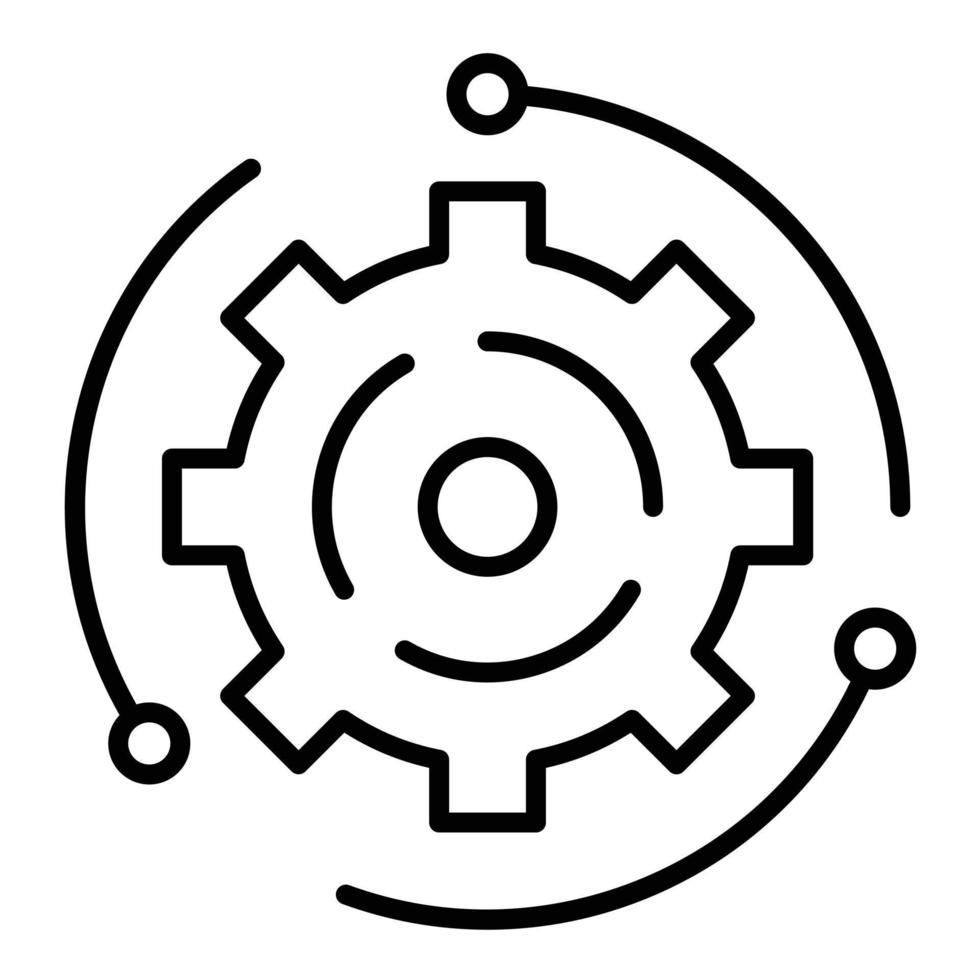 Automate Line Icon vector