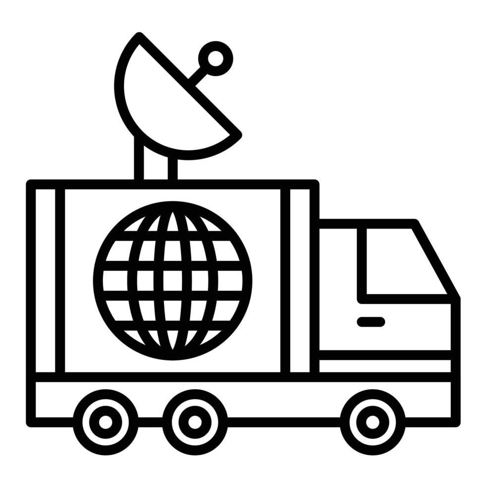 News Van Line Icon vector