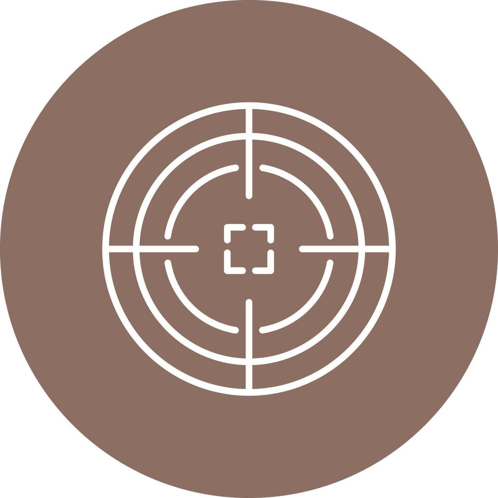 Shoot Target Line Icon vector