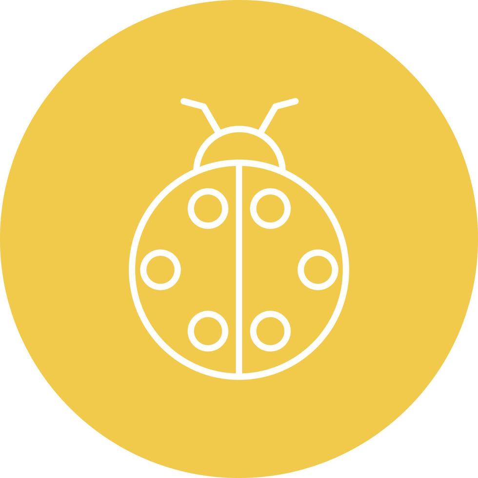 Ladybug Line Icon vector