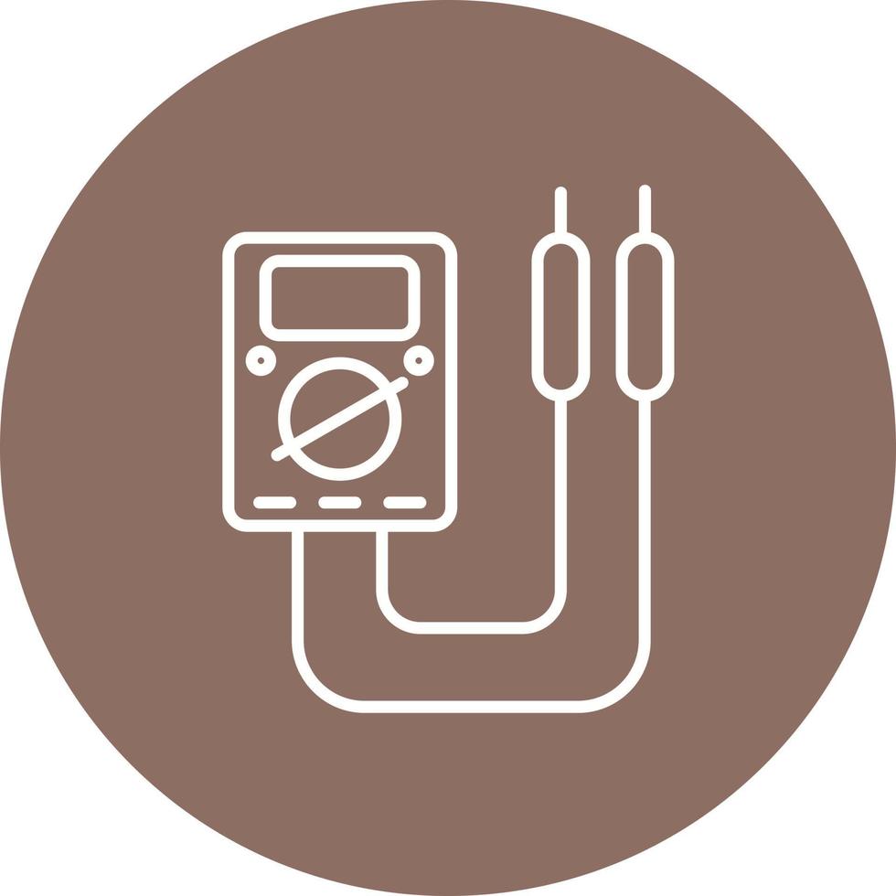 Multimeter Line Icon vector