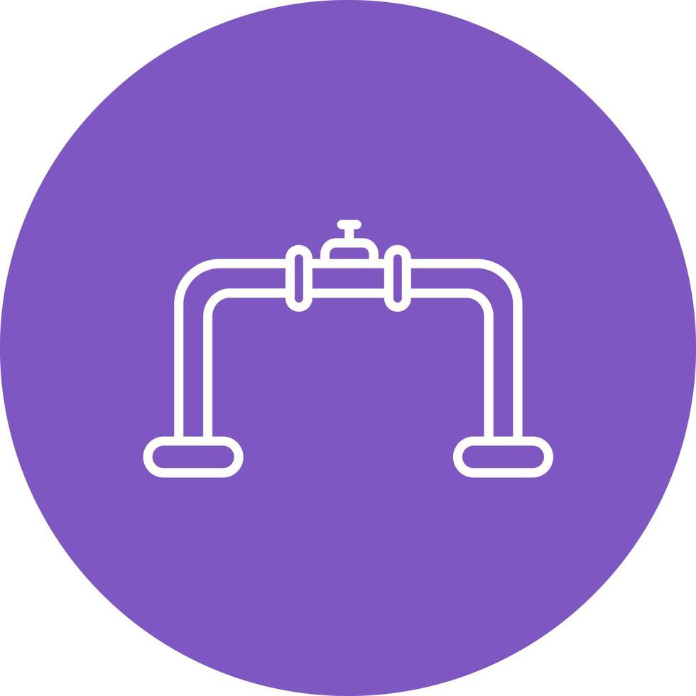 Pipeline Line Icon vector