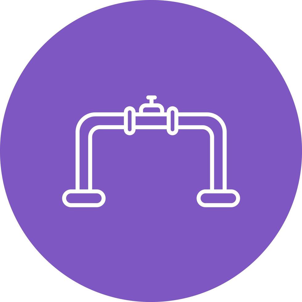 Pipeline Line Icon vector