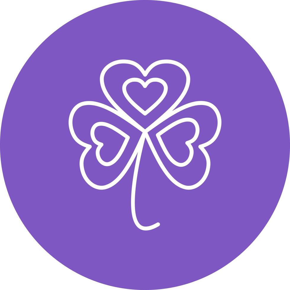 Clover Line Icon vector