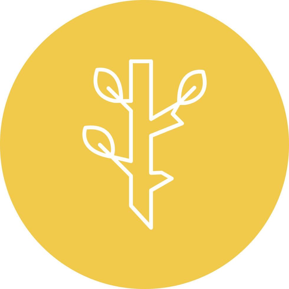 Tree Branch Line Icon vector