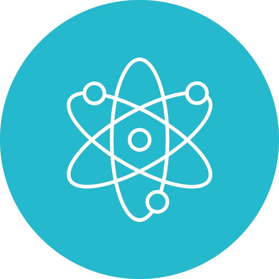 Atom Line Icon vector