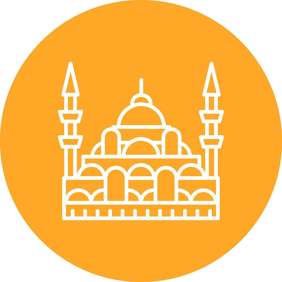 icono de línea de estambul vector