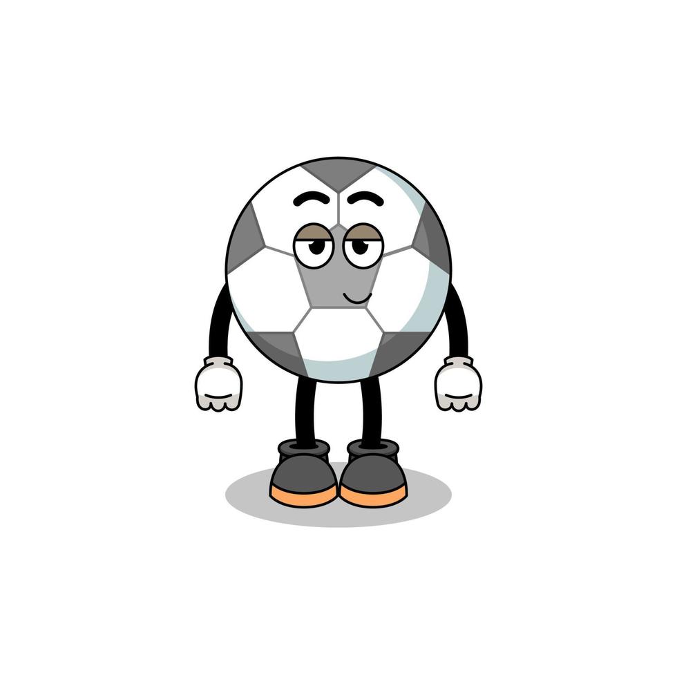 soccer ball cartoon couple with shy pose vector