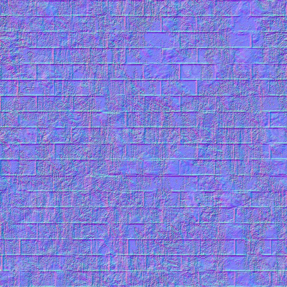 Normal map bricks texture, normal mapping photo