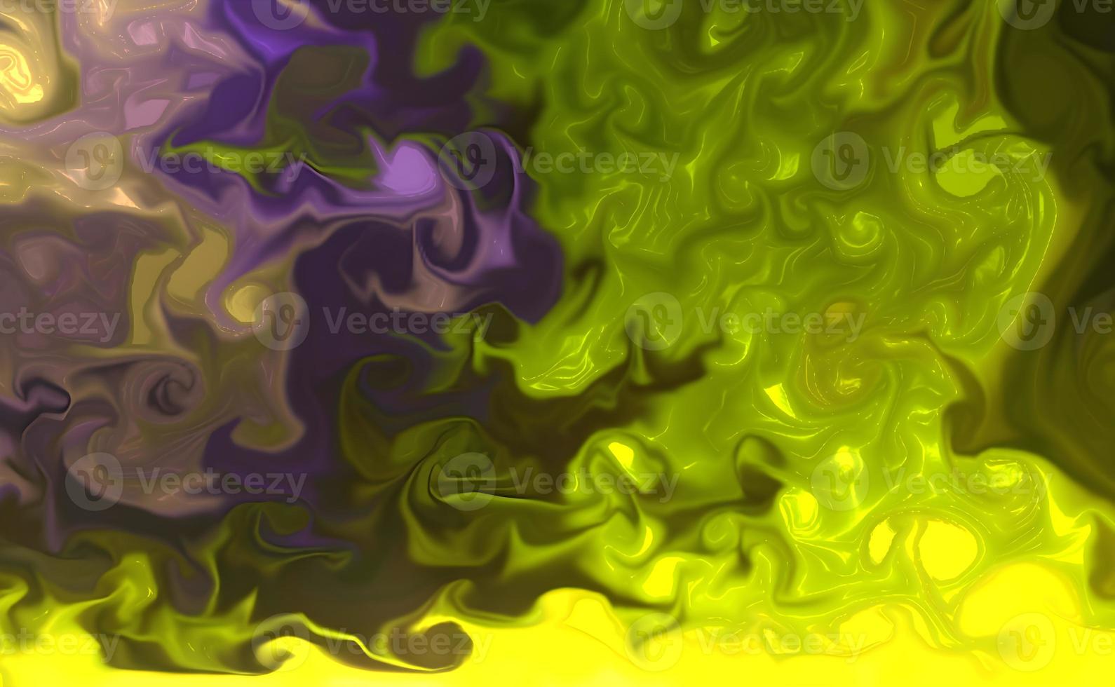 Beautiful abstract ART background - random free mixing of paints in technique of liquid acrylic. Artistic image of swirl veins marble texture in turquoise beige tones. photo