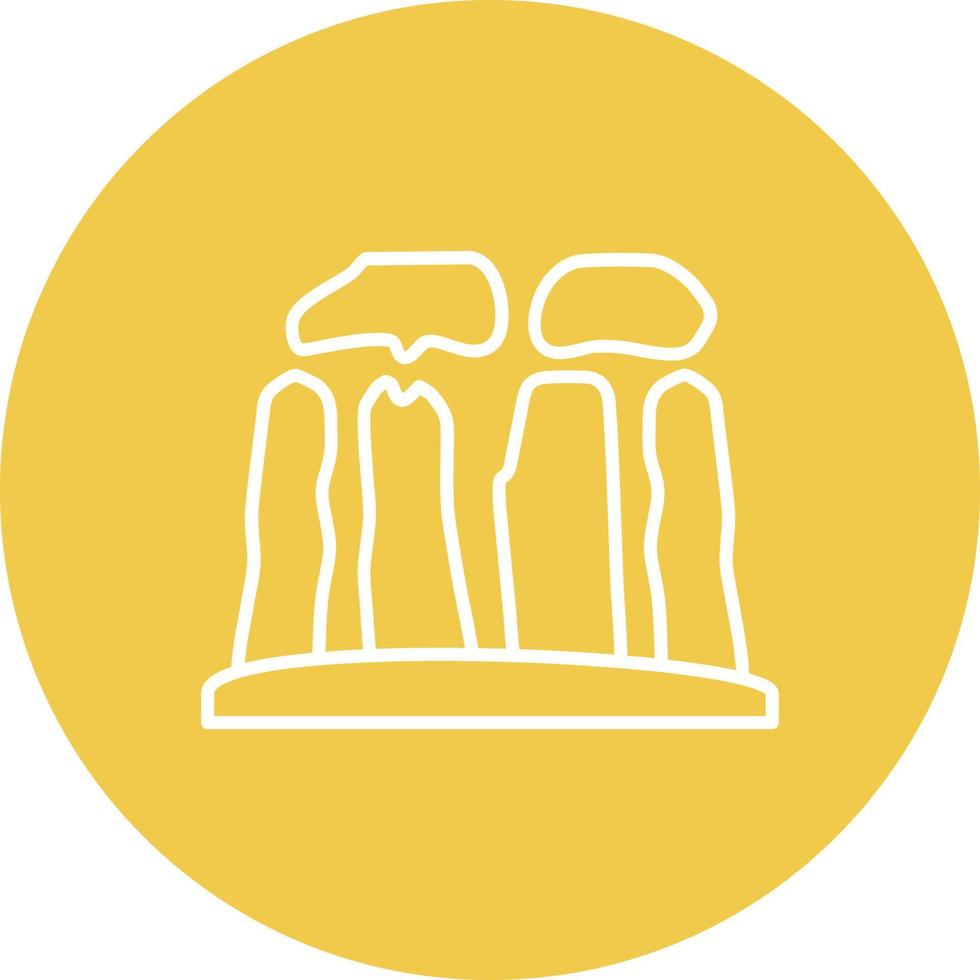 Stonehenge Line Icon vector