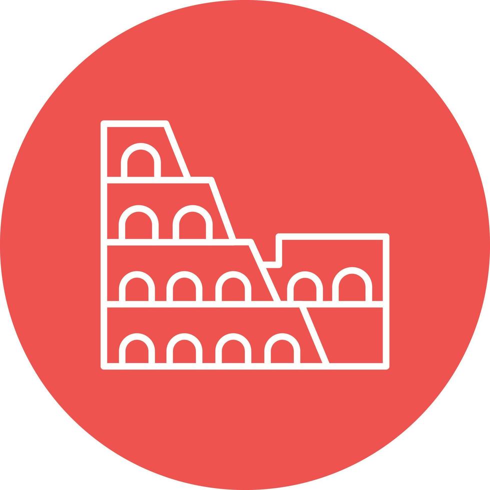 Coliseum Line Icon vector