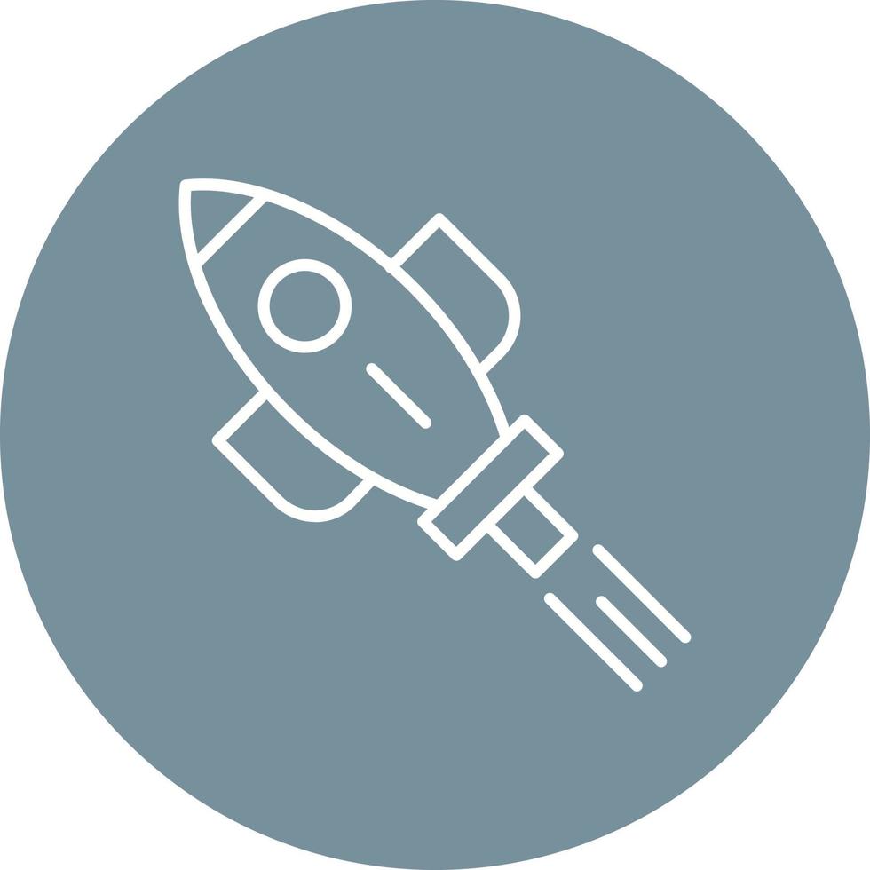 Space Shuttle Line Icon vector