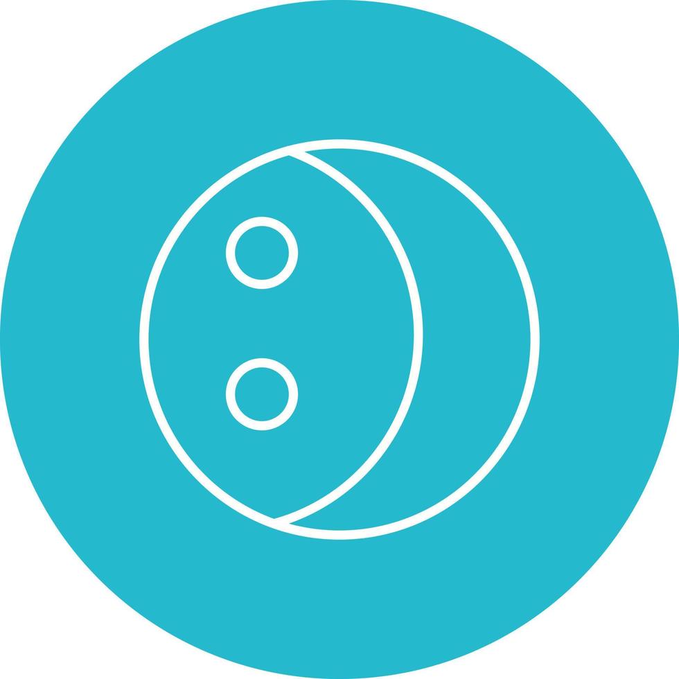 Lunar Eclipse Line Icon vector