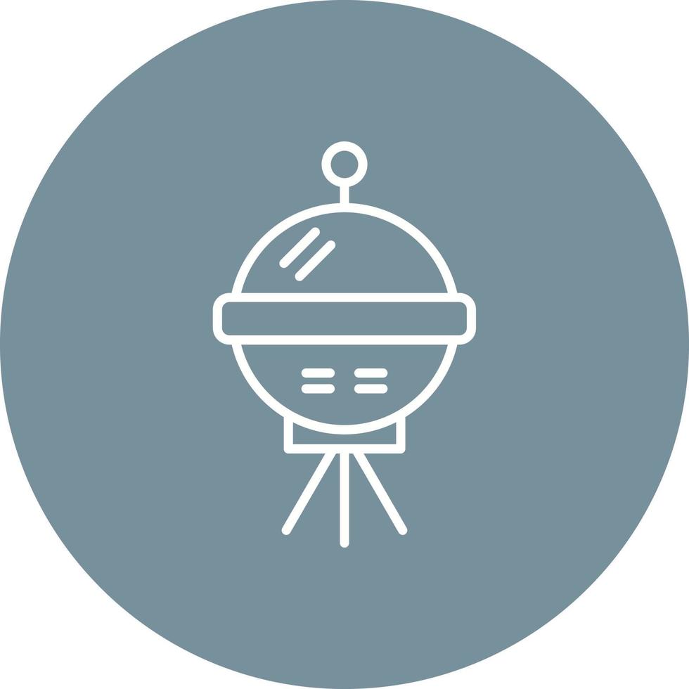 Space Probe Line Icon vector