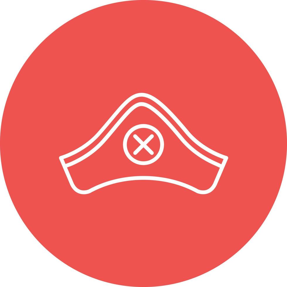 Pirate Cap Line Icon vector