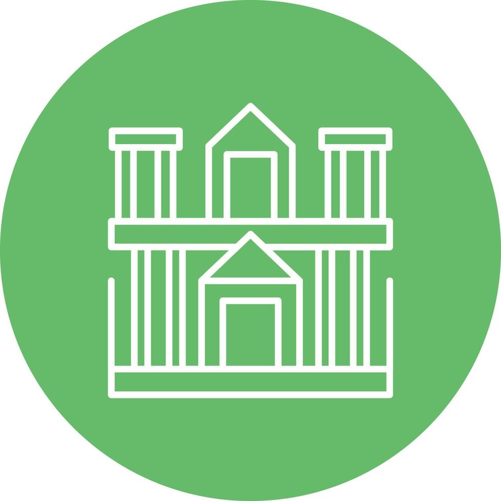 Petra Line Icon vector