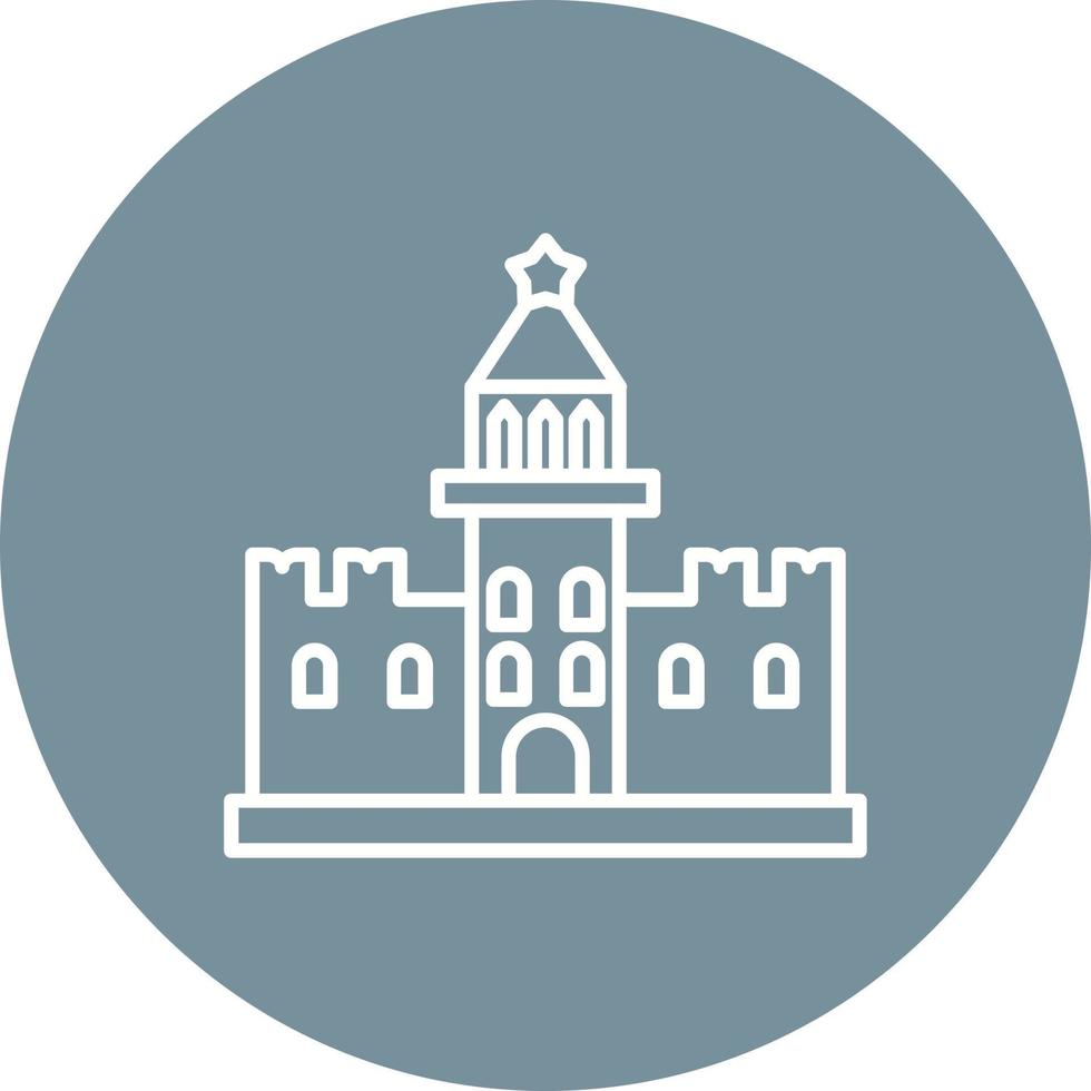 Kremlin Line Icon vector