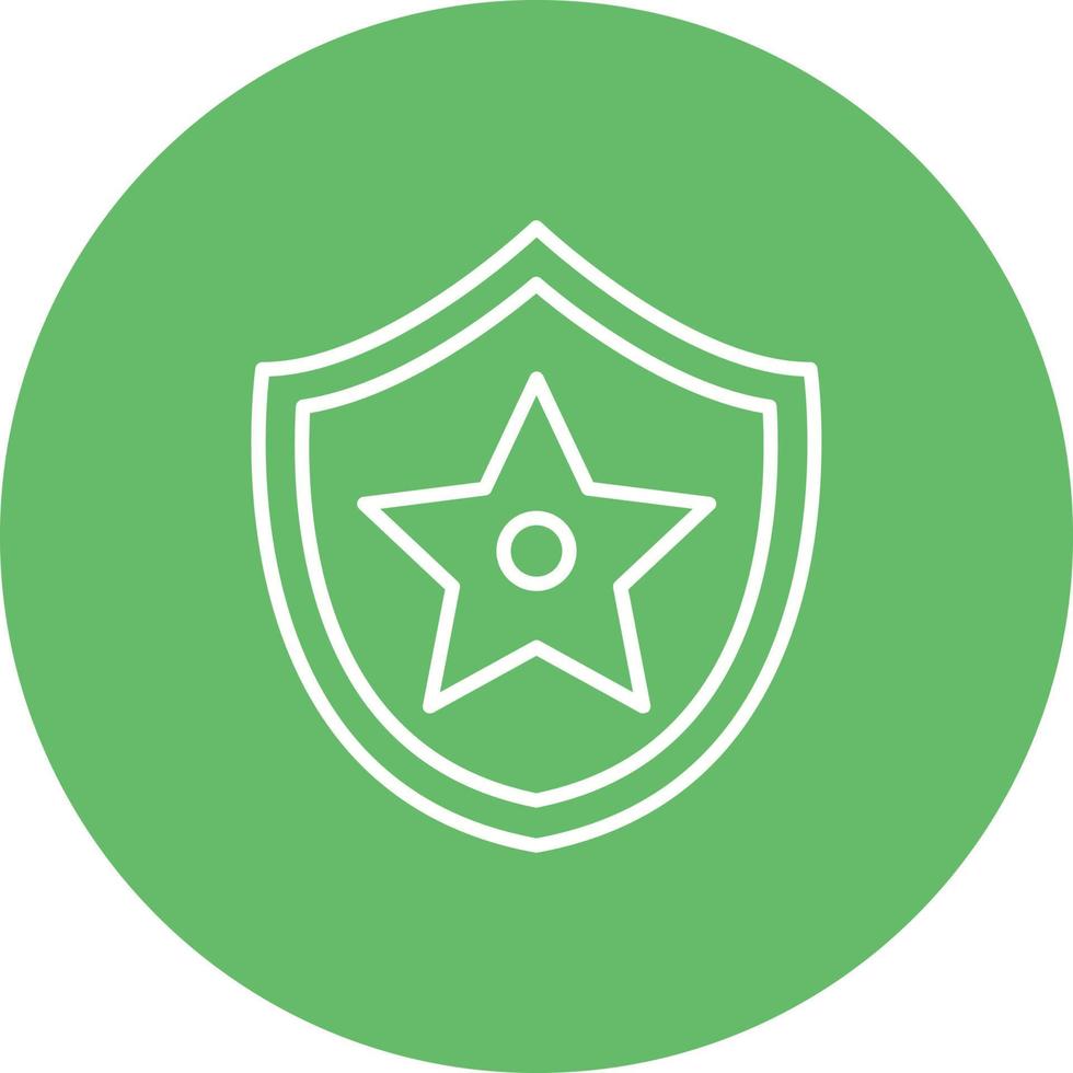 Sheriff Line Icon vector
