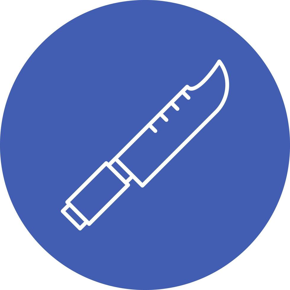 Wild Knife Line Icon vector