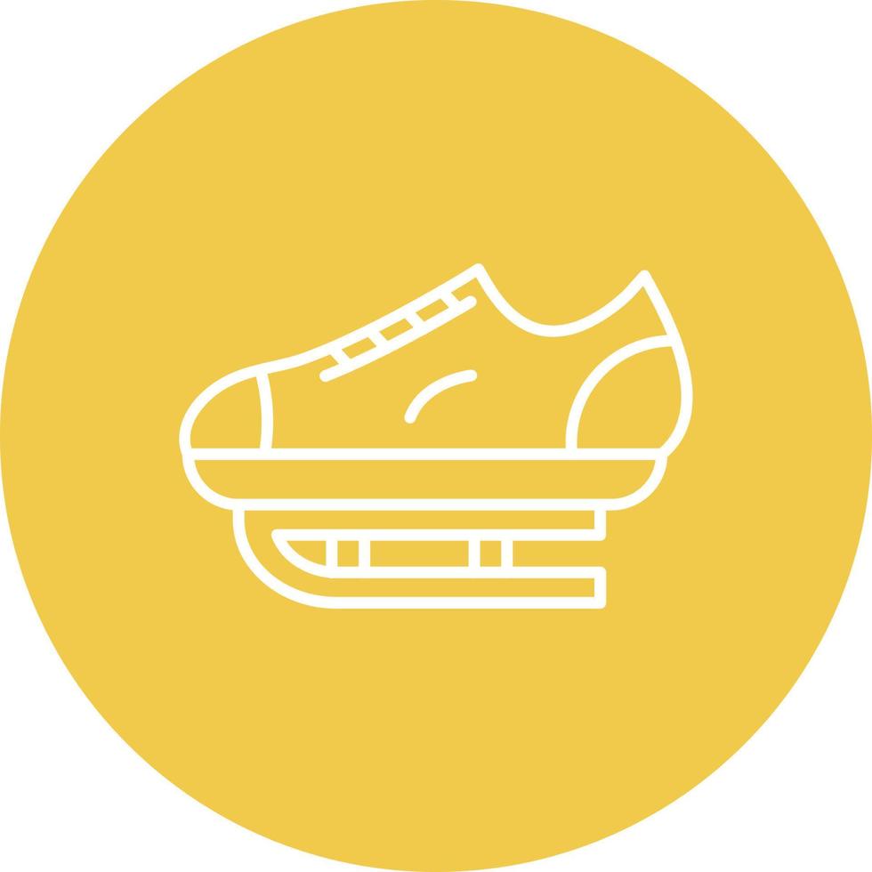 Ice Skate Line Icon vector