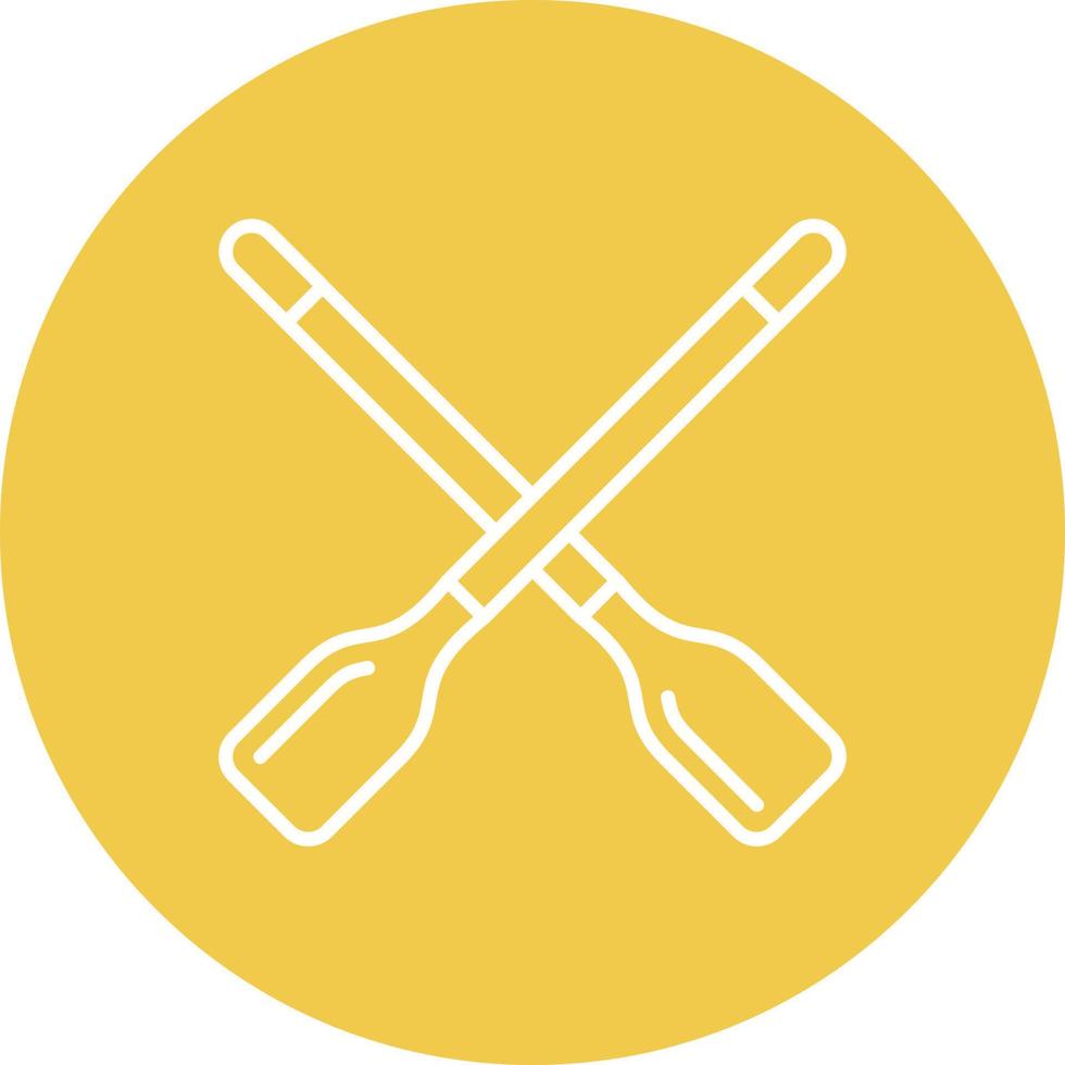 Rowing Line Icon vector