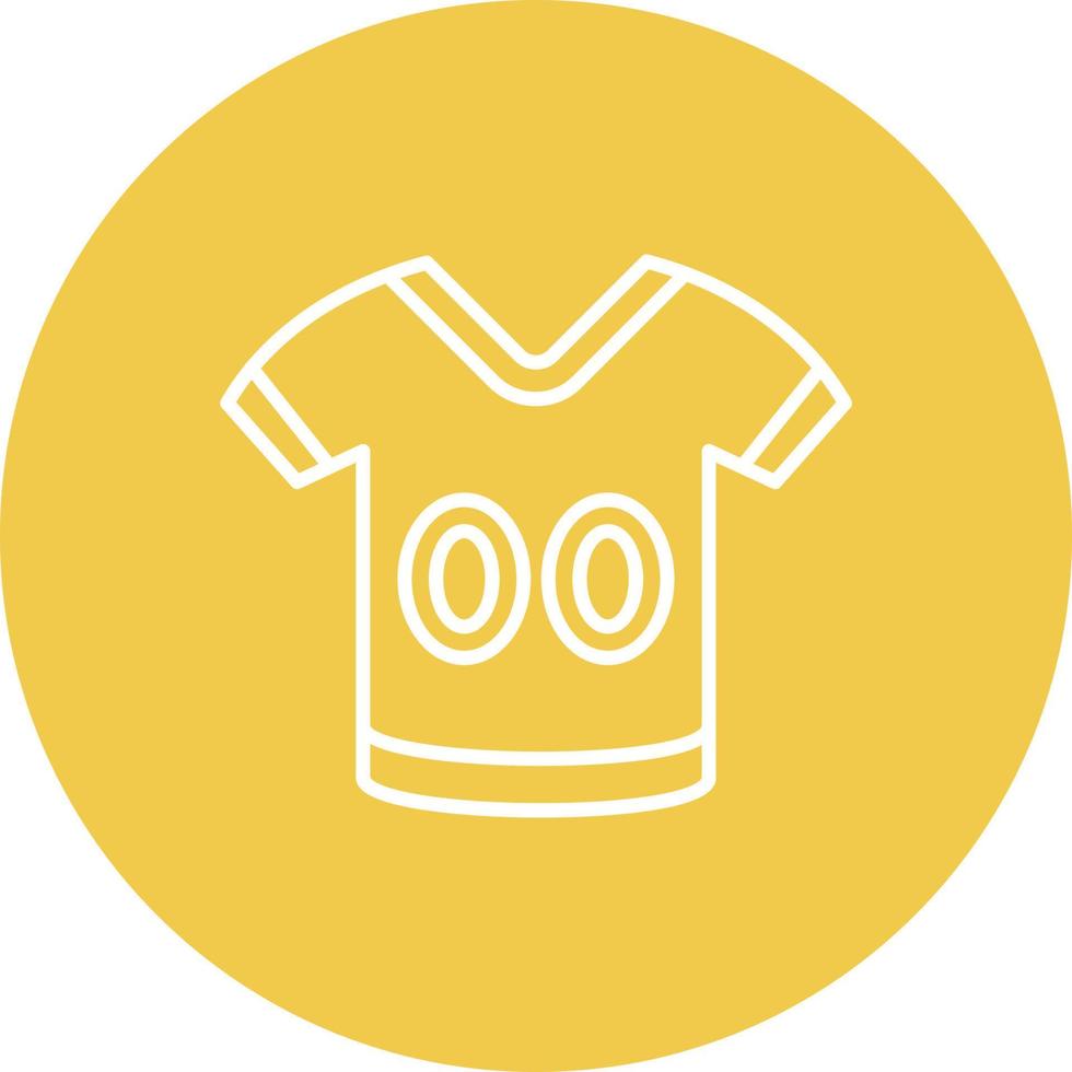 Football Jersey Line Icon vector