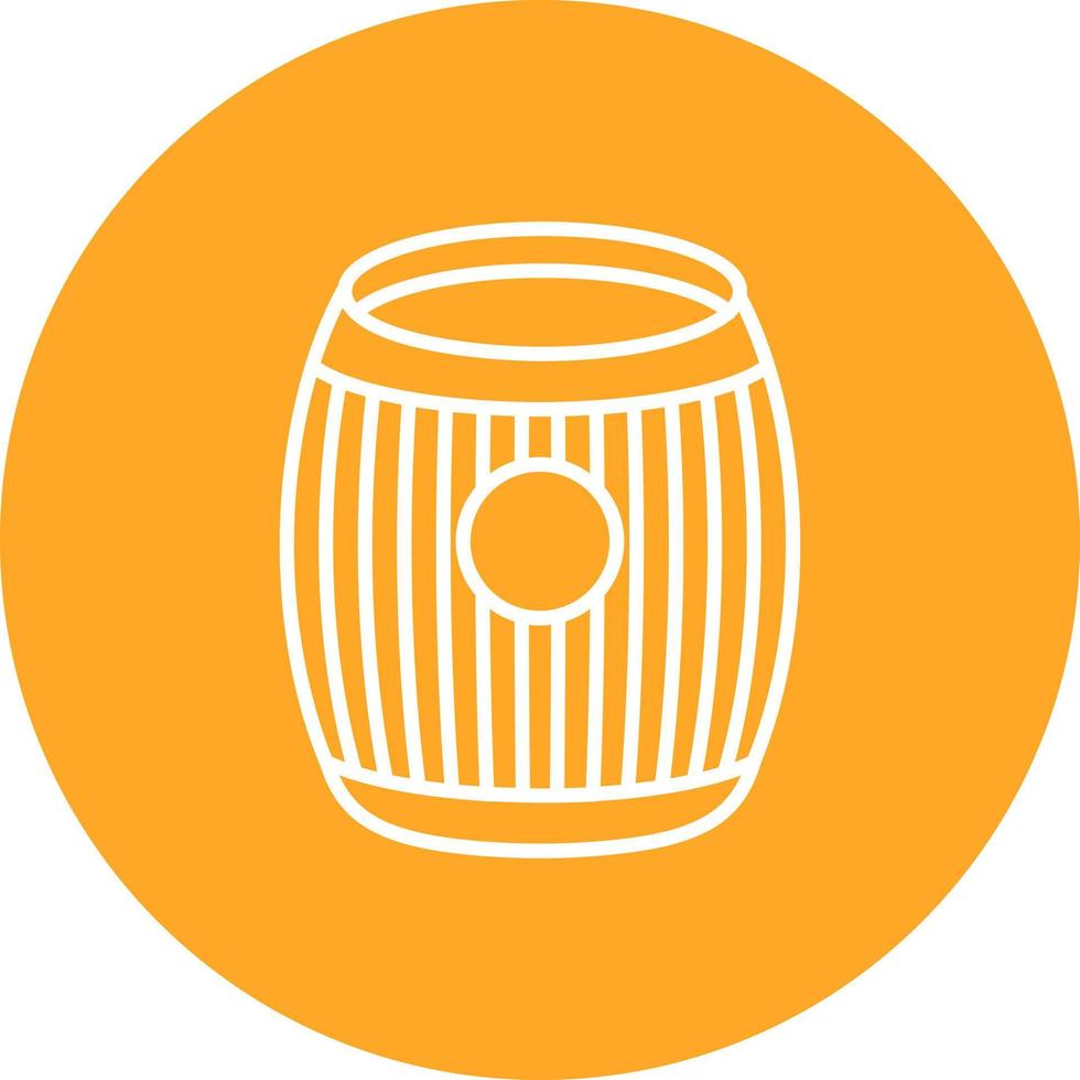 Barrel Line Icon vector