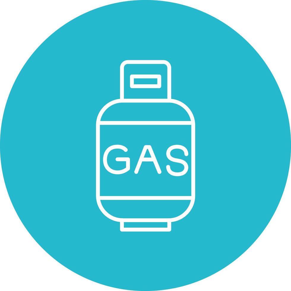 Gas Cylinders Line Icon vector