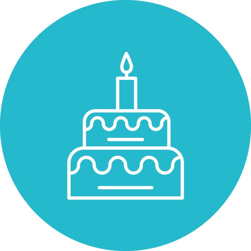 Birthday Line Icon vector