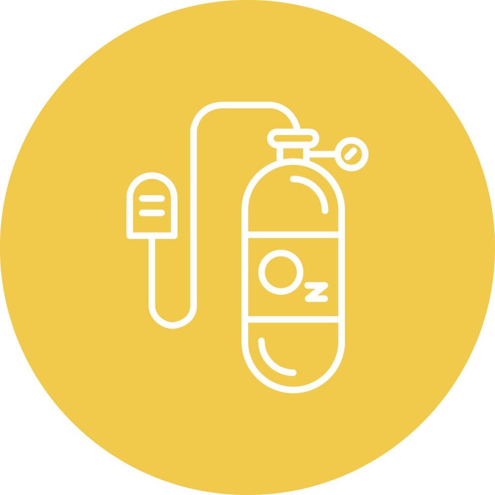 Oxygen Mask Line Icon vector