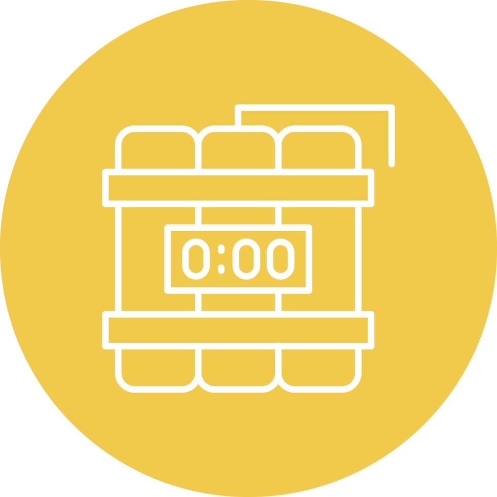 Dynamite Line Icon vector