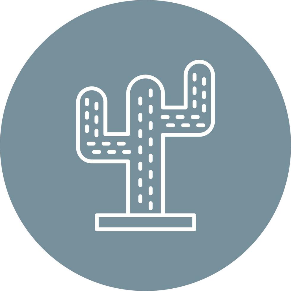 Cactus Line Icon vector