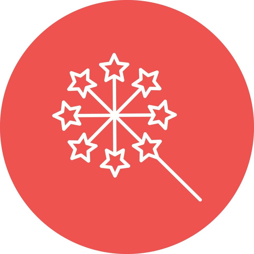 Fireworks Line Icon vector