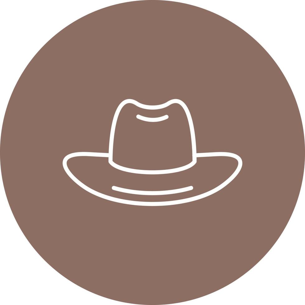 Cowboy Hat Line Icon vector