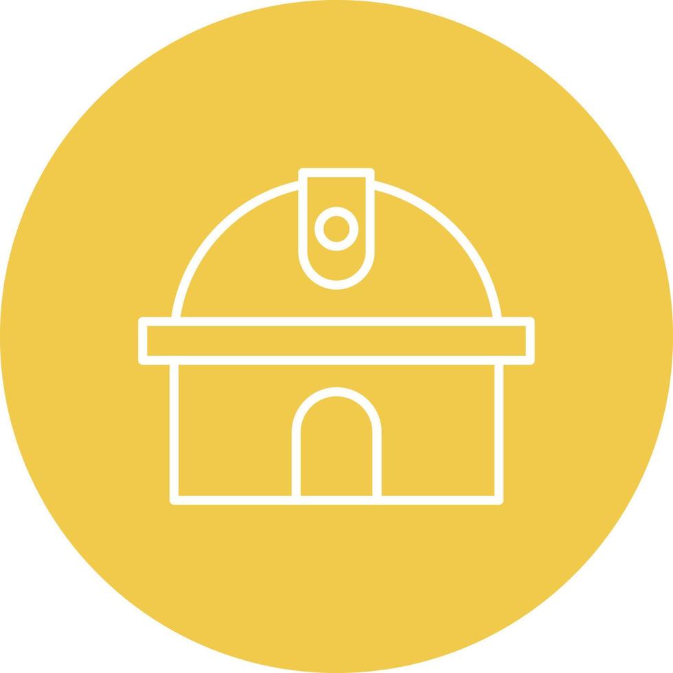 Observatory Line Icon vector