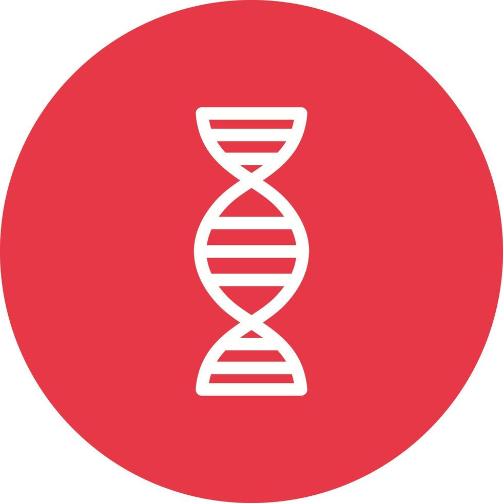 DNA Glyph Circle Background Icon vector